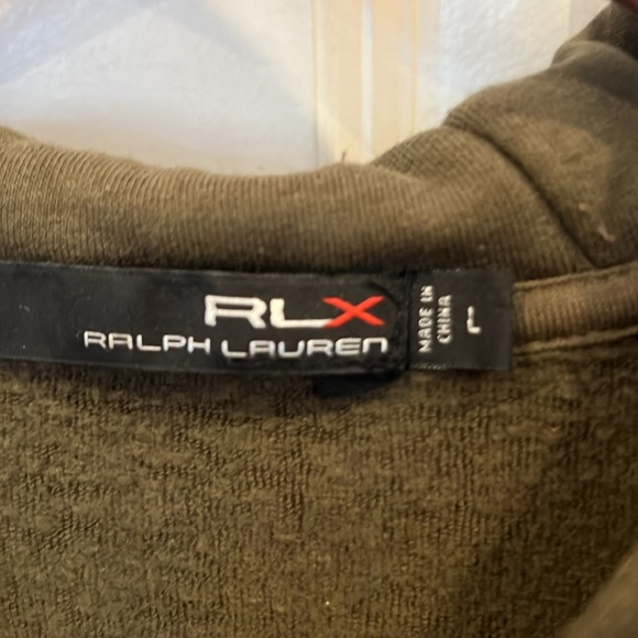 RLX Ralph Lauren full zip fleece Yosemite hoodie Olive green Large - Picture 2 of 9